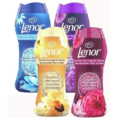 Comment utiliser le parfum de linge en perles Lenor .